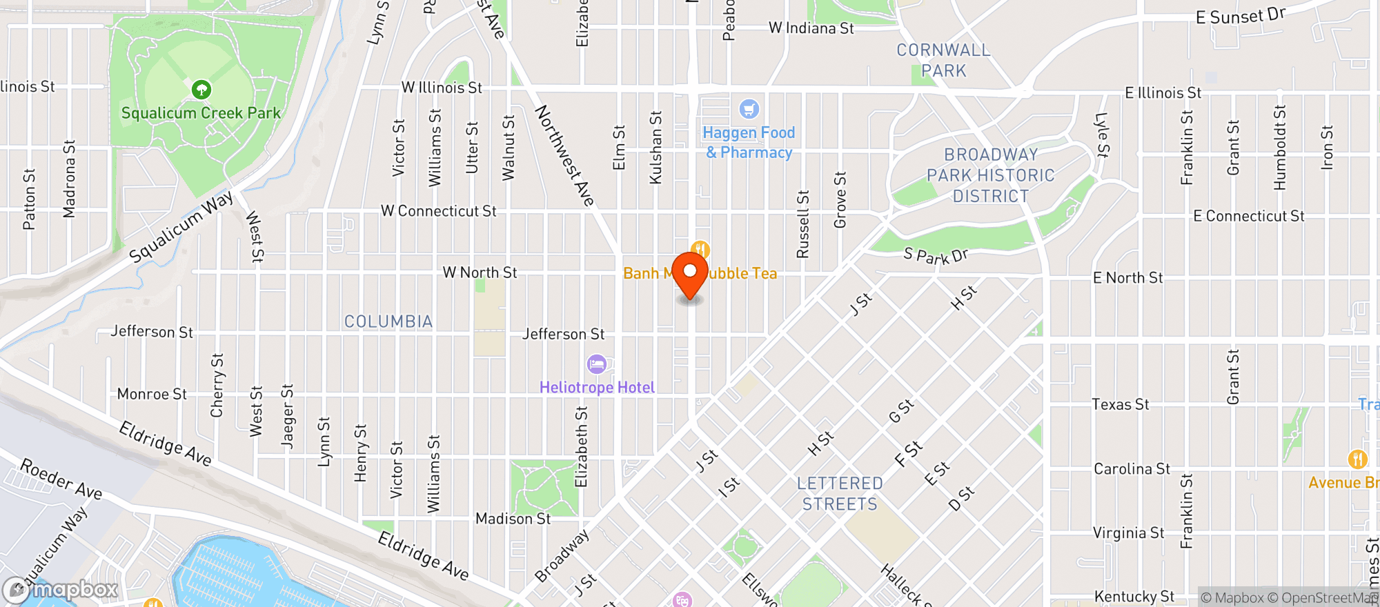 Map showing MENACE BREWING
