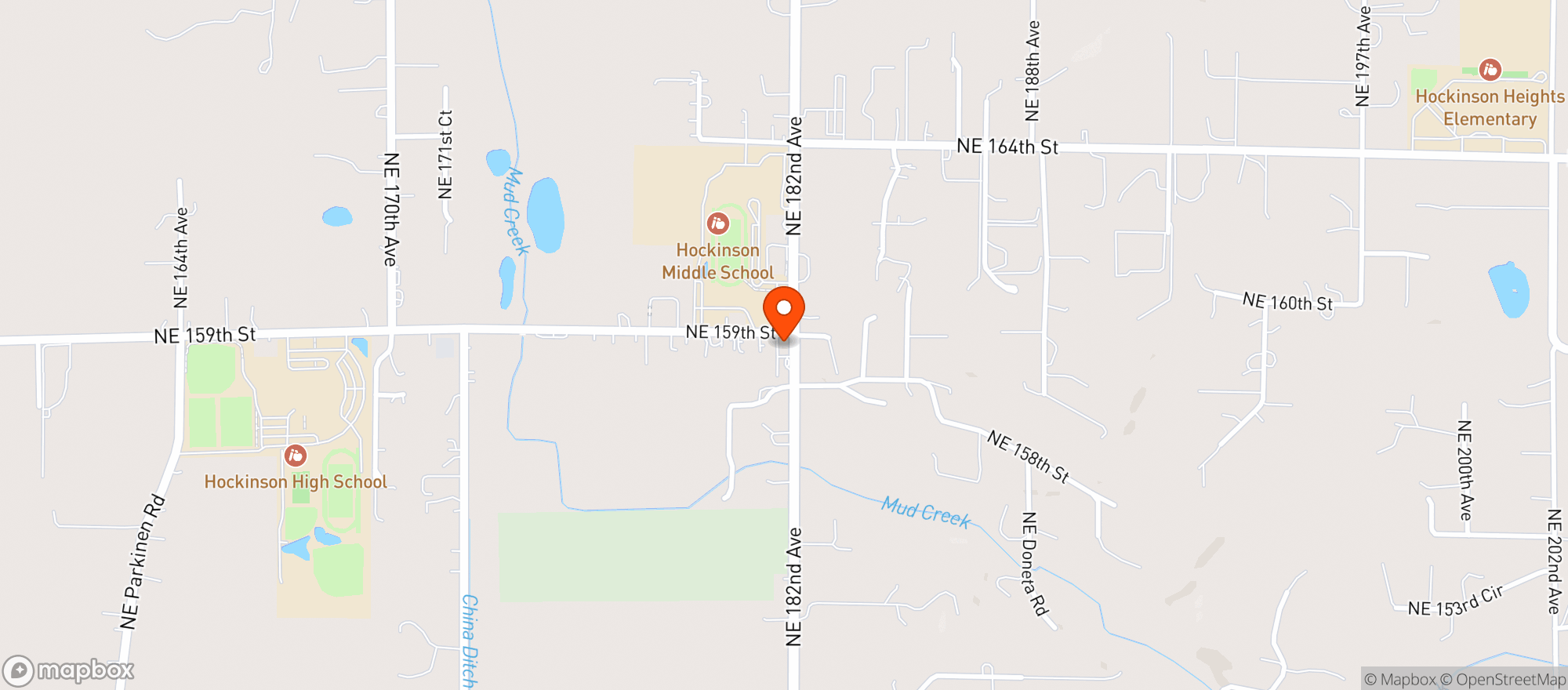 Map showing Hockinson Market