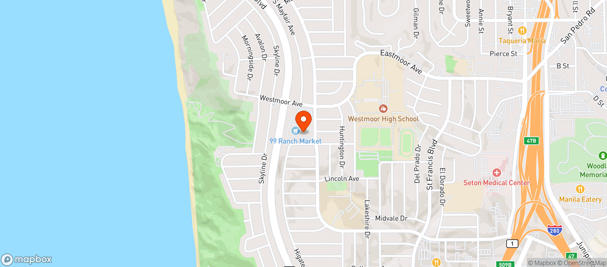Map showing Culture - Daly City