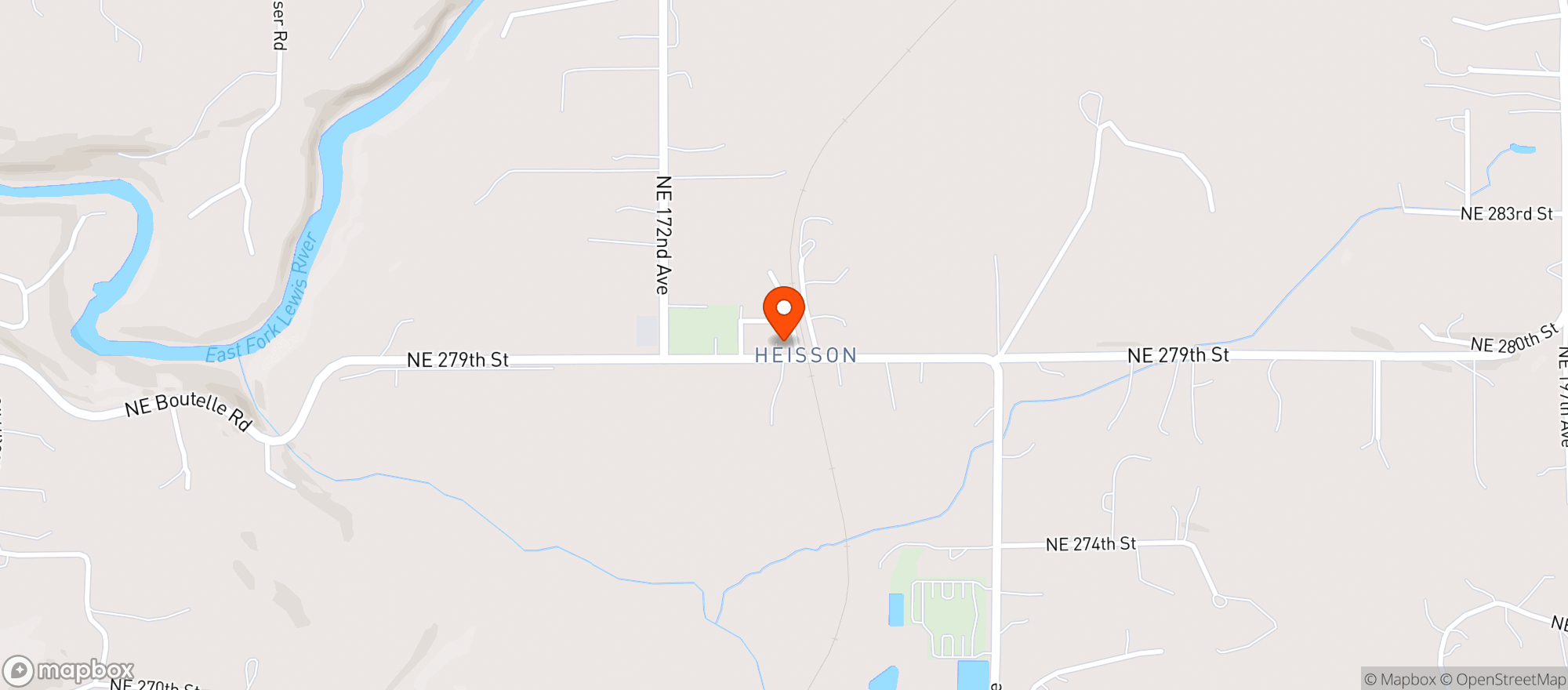 Map showing Heisson Store
