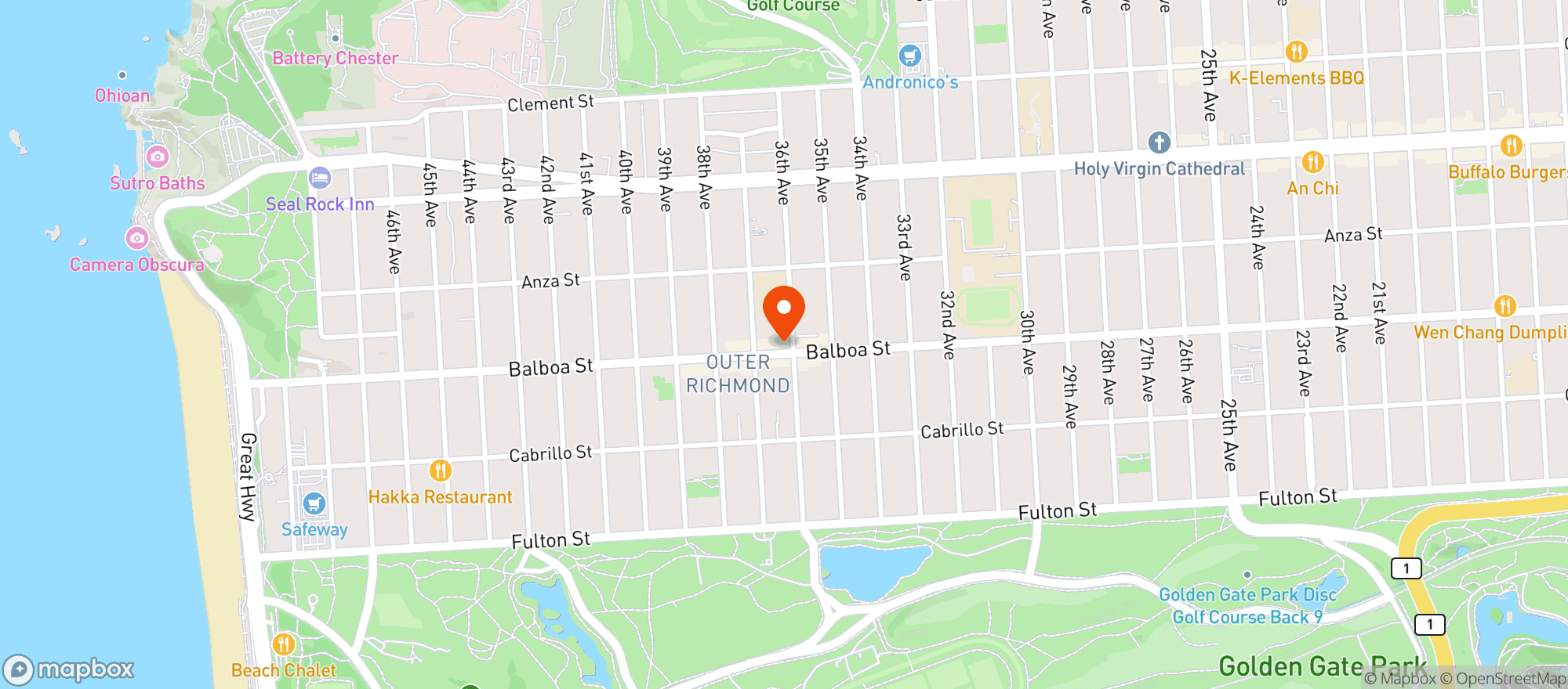 Map showing Rampant Bottle & Bar