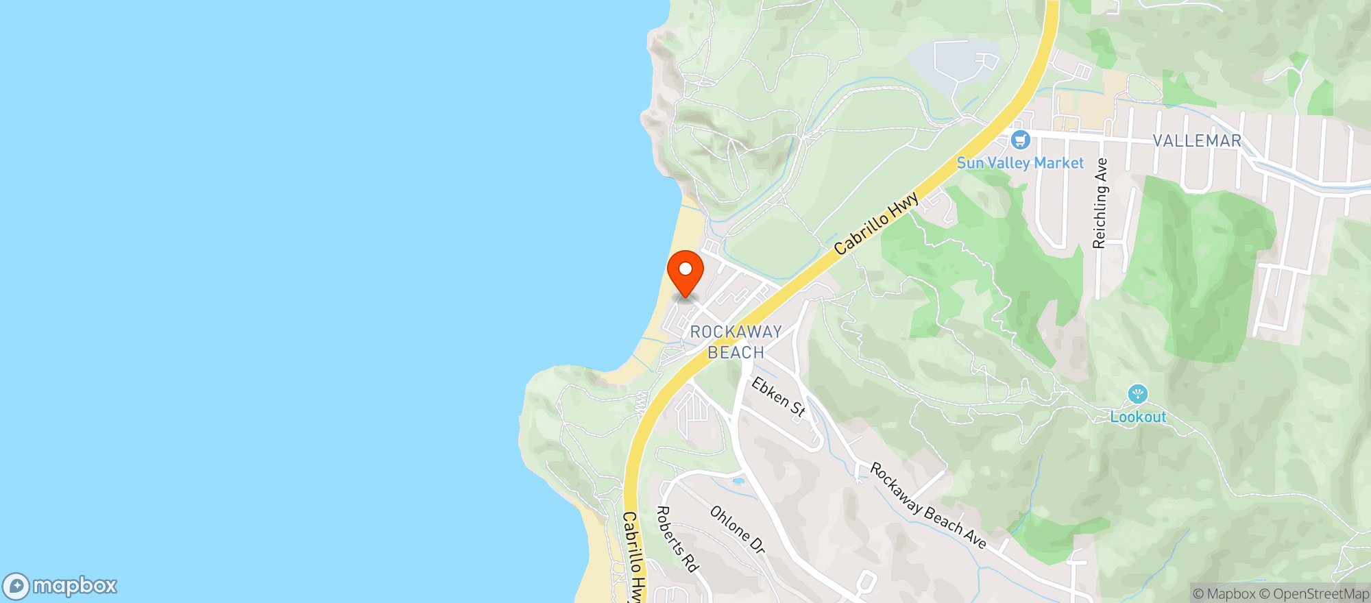 Map showing Nick's Restaurant
