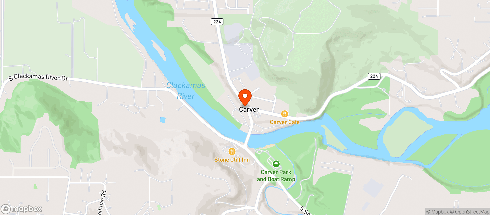 Map showing Shelly's Echo Inn