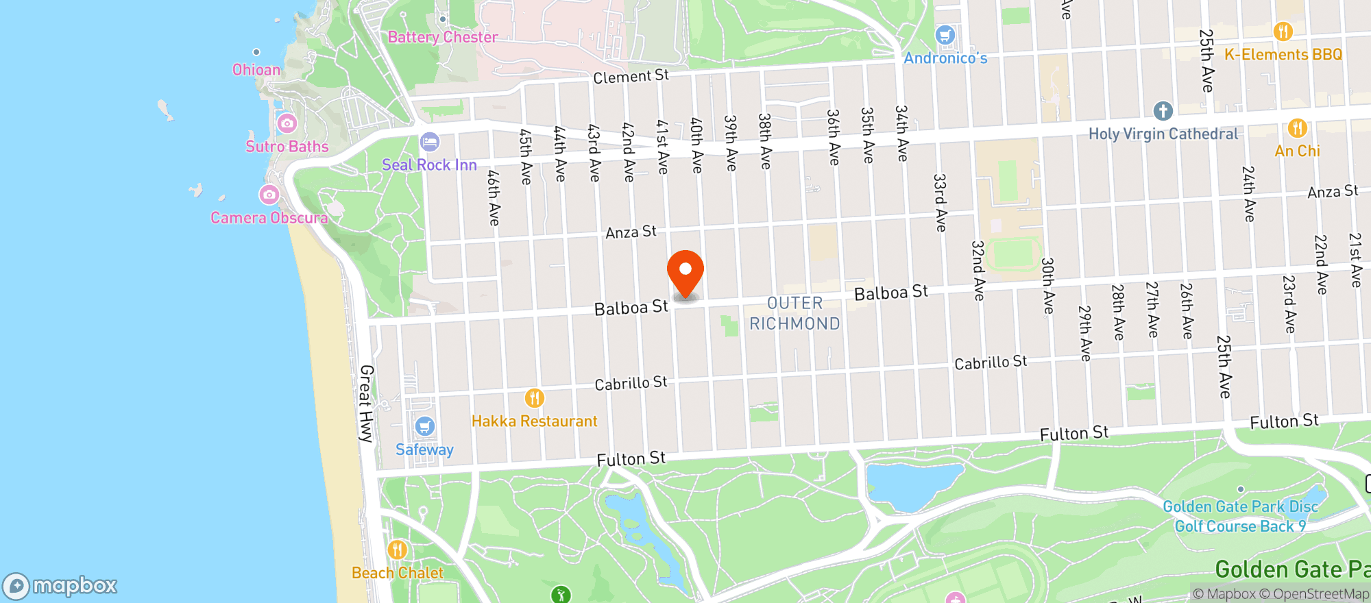 Map showing Richmond Market