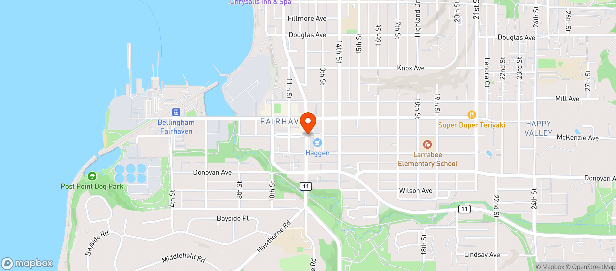 Map showing Haggen - 3439