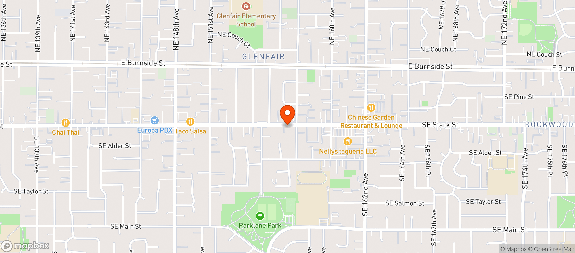 Map showing QWIK MART