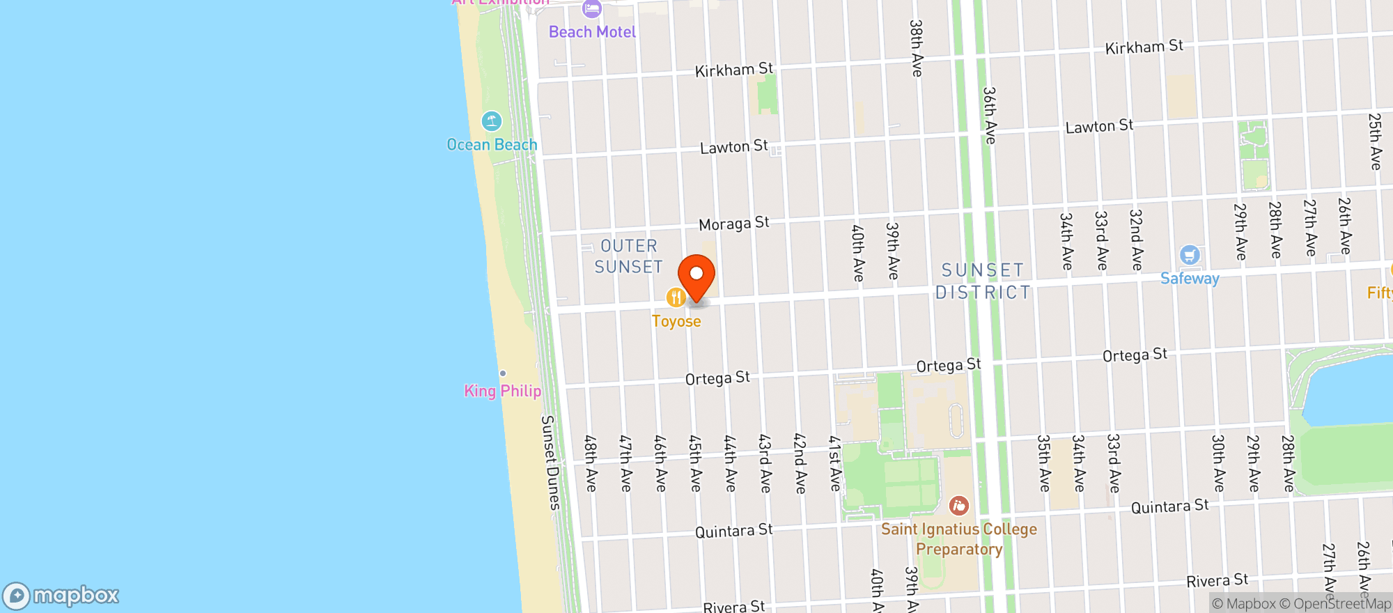 Map showing Guss Community Market
