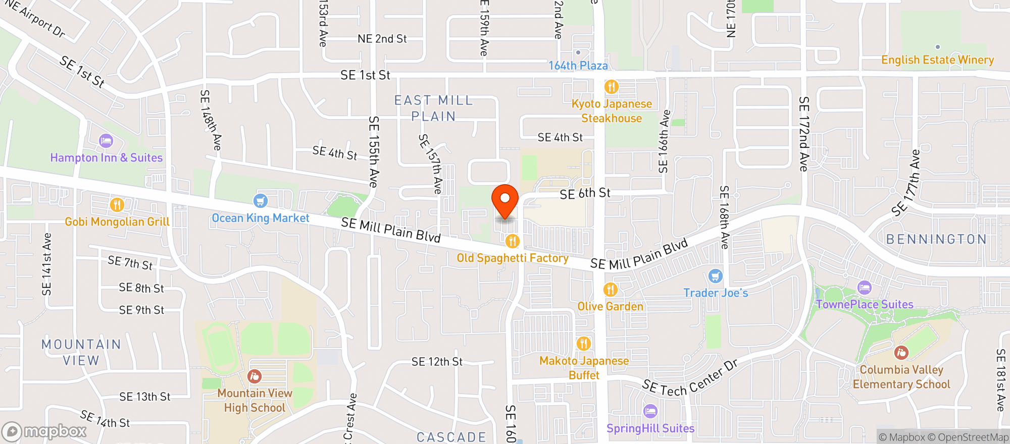 Map showing OLD SPAGHETTI FACTORY #35