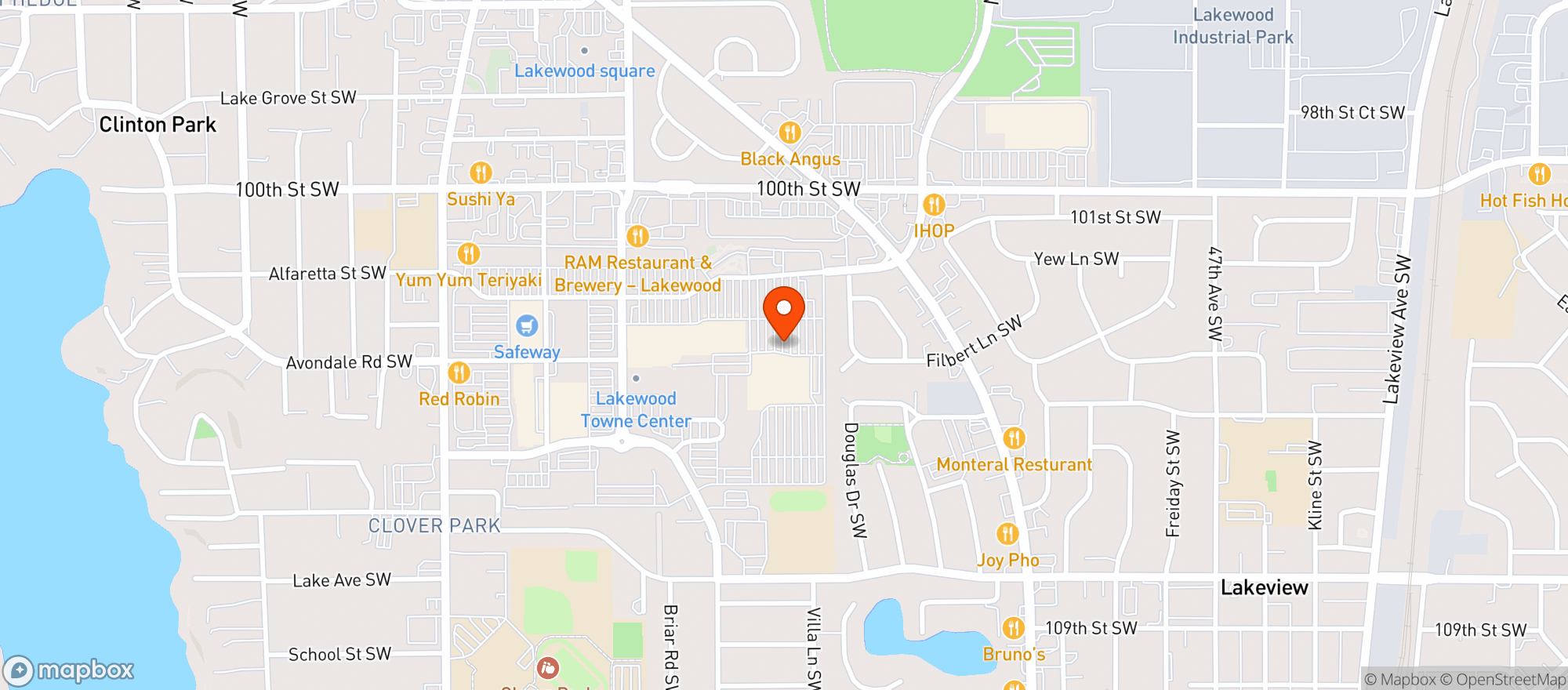 Map showing Target