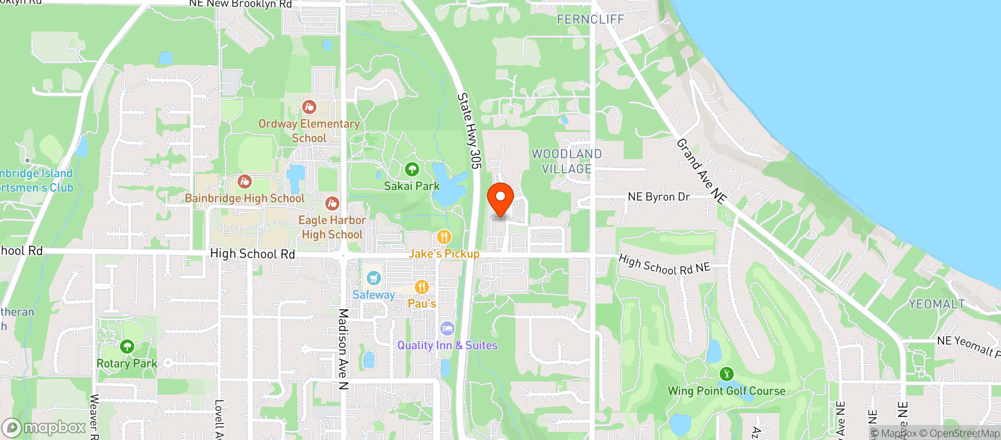 Map showing Walgreens #15673