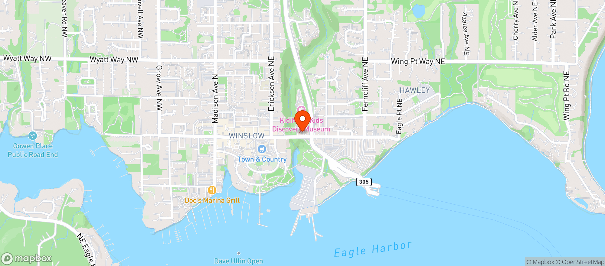 Map showing Alehouse On Winslow