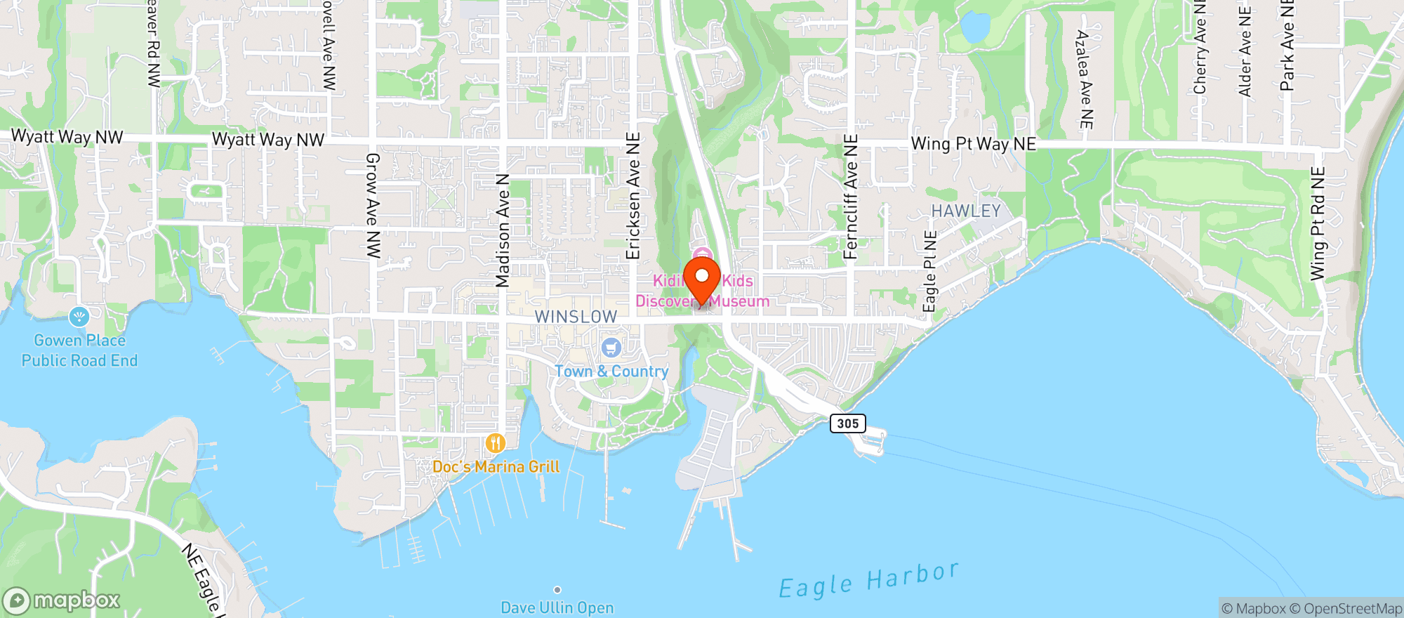 Map showing Agate Restaurant