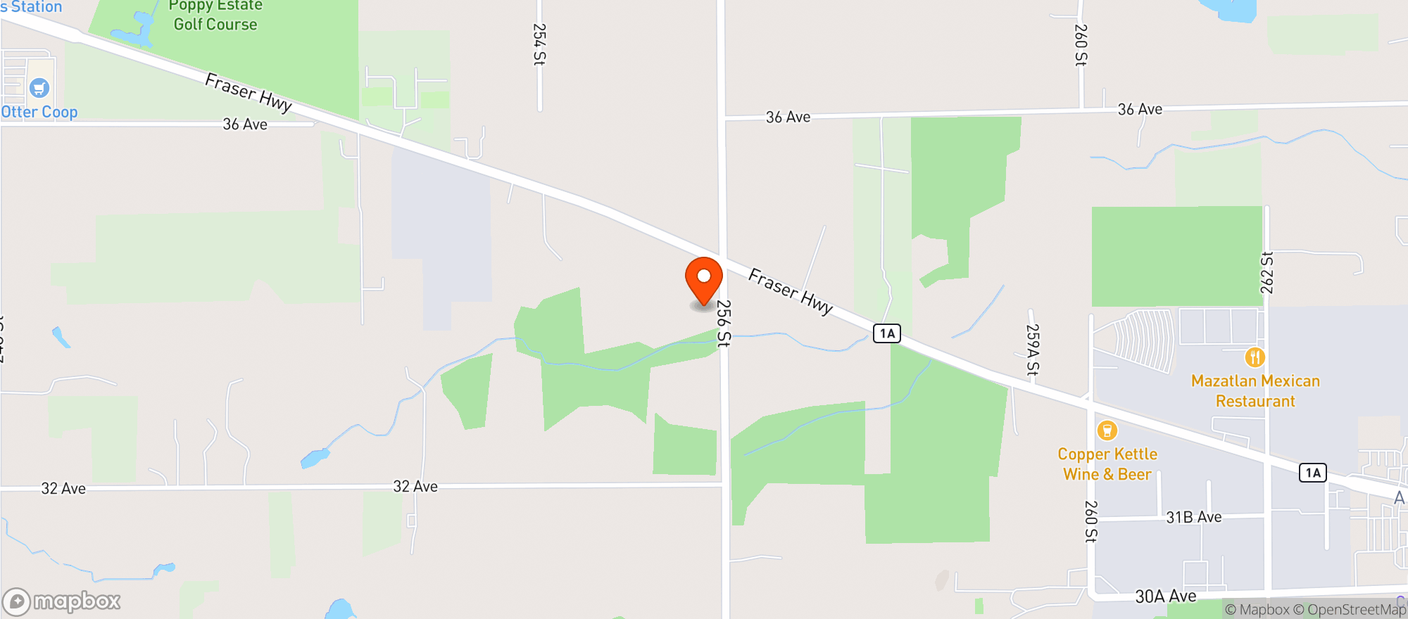 Map showing Angry Otter Liquor