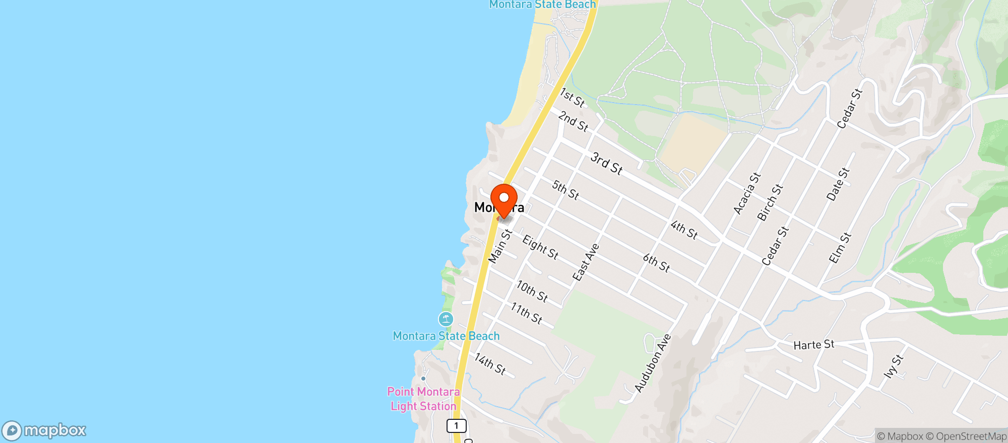 Map showing NEIGHBORHOOD GAS MART