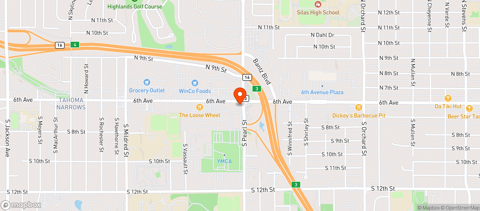 Map showing Vitamin Shoppe - Tacoma