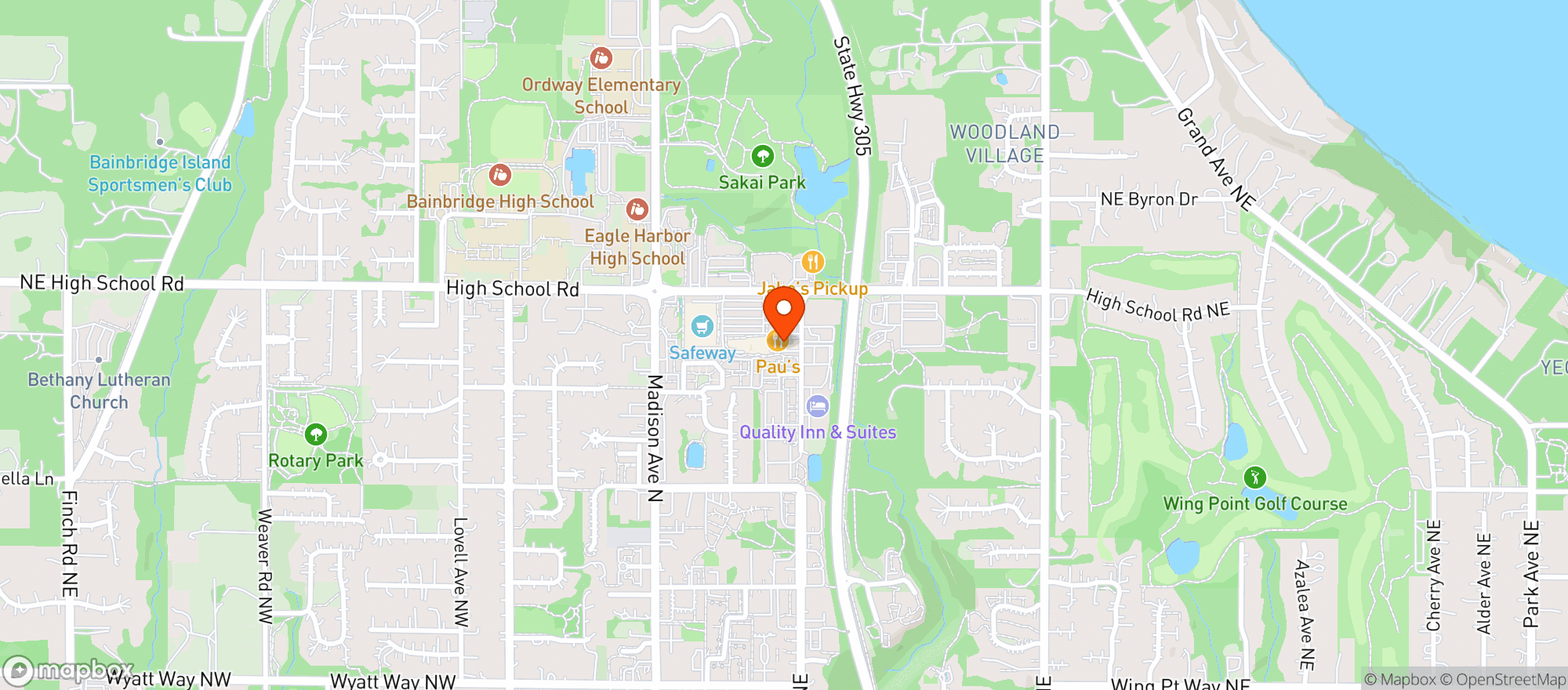 Map showing Plate And Pint
