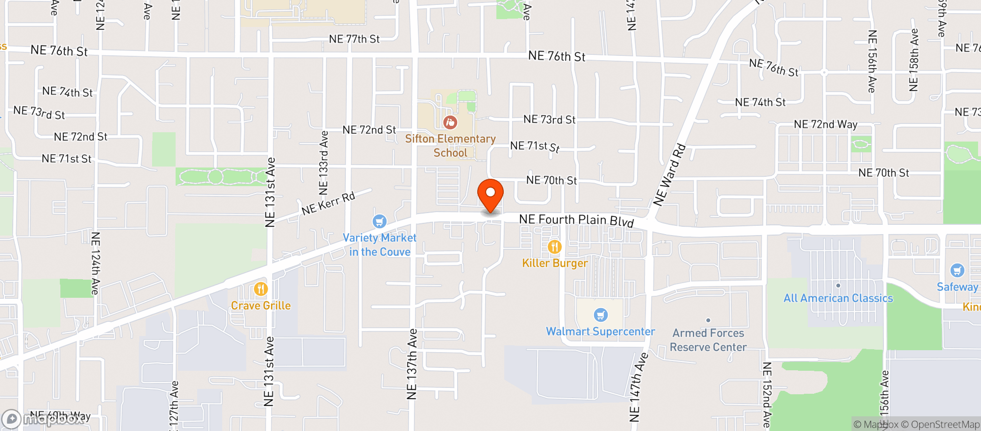 Map showing Amanecer Tienda Y Pasteleria