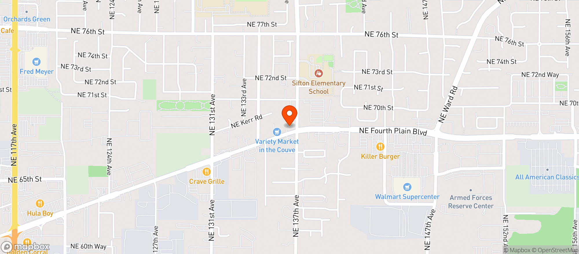 Map showing Ampm #83681