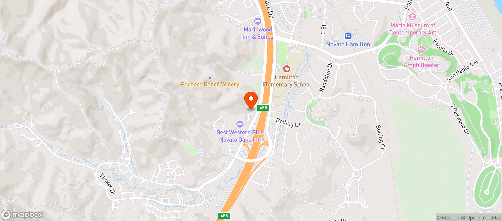 Map showing Perrys