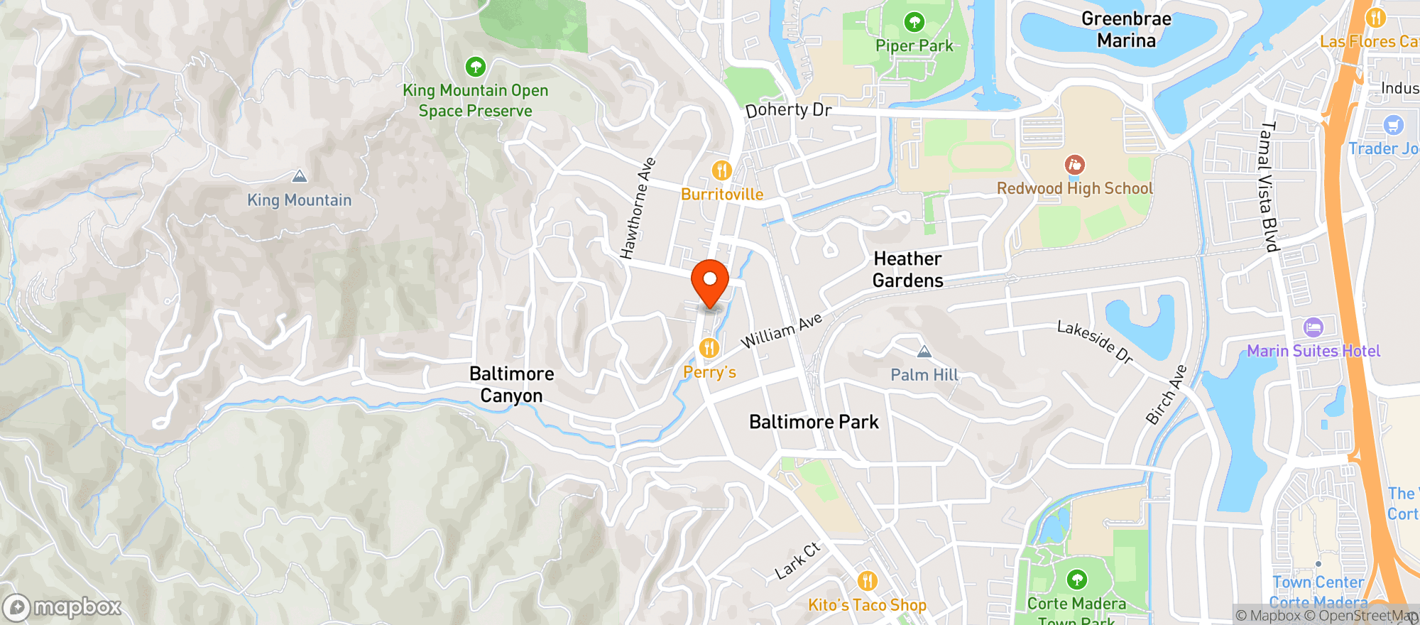 Map showing Strange Magic Bottle Shop