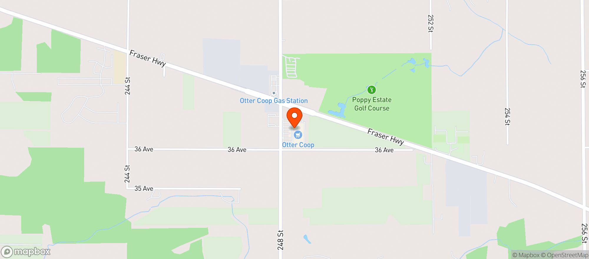 Map showing Otter Farm & Home Co