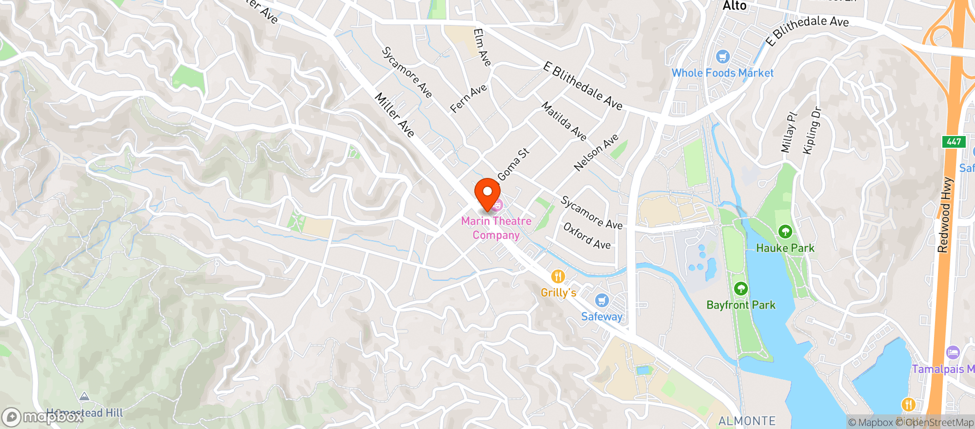 Map showing Jolly King Liquors