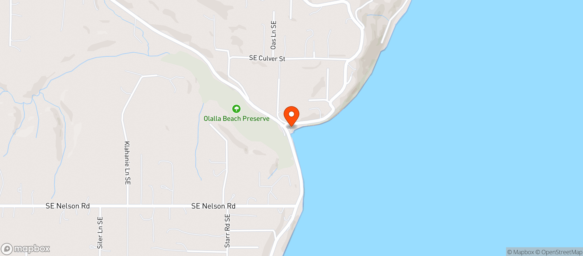Map showing Olalla Bay Market And Landing