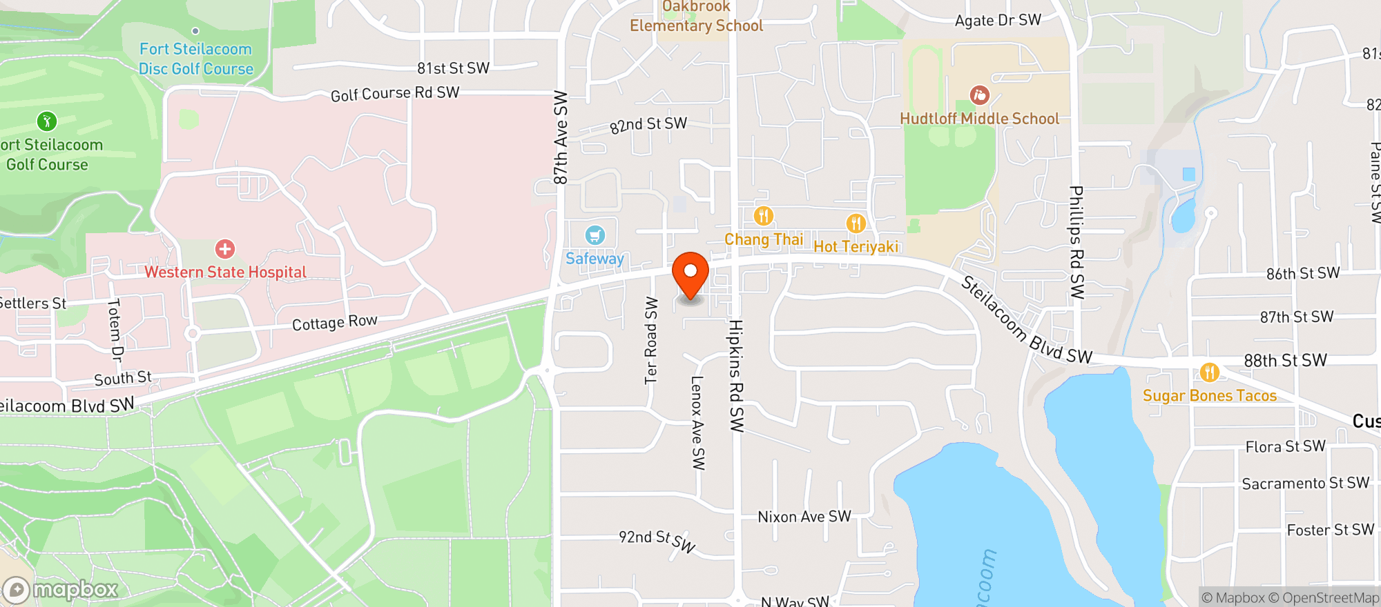 Map showing Duanne's Liquor Market ( Wa410033 )