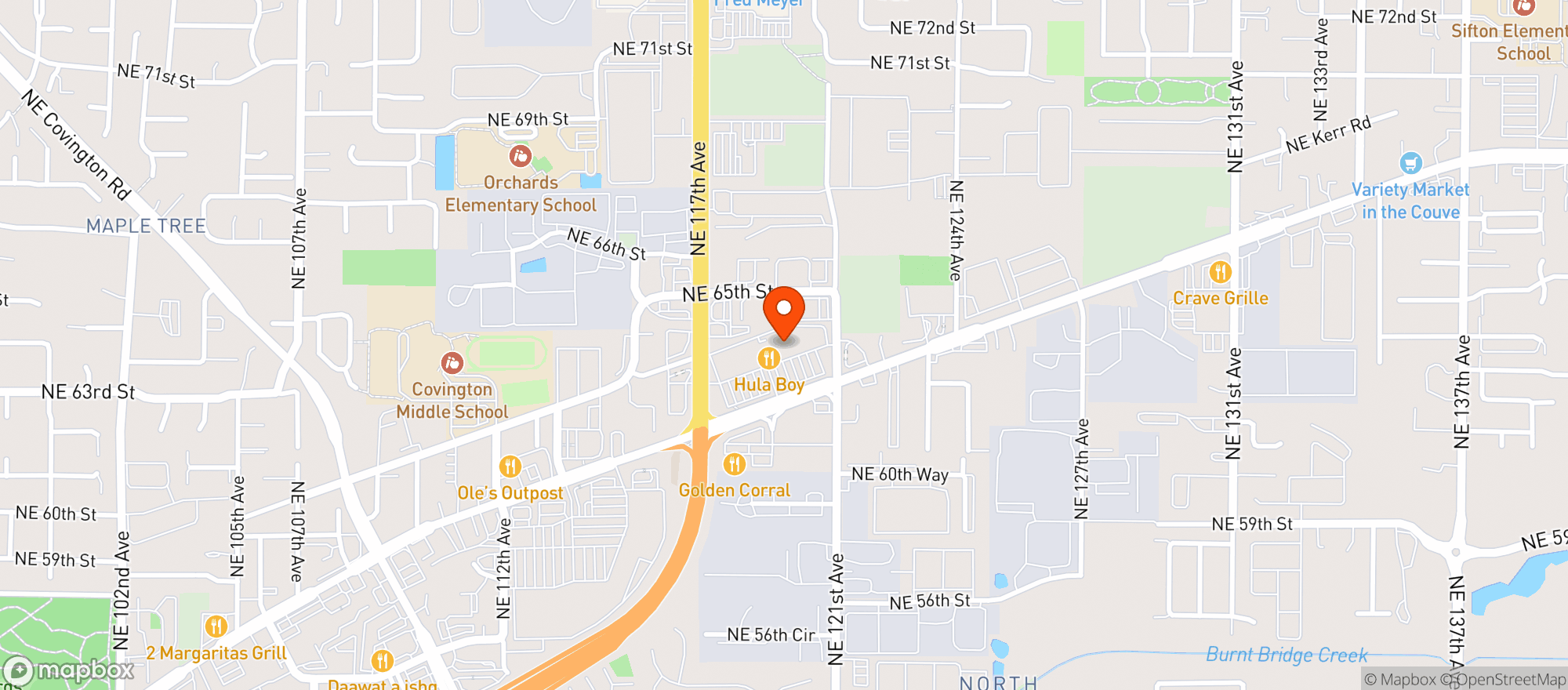 Map showing Bi Mart #648