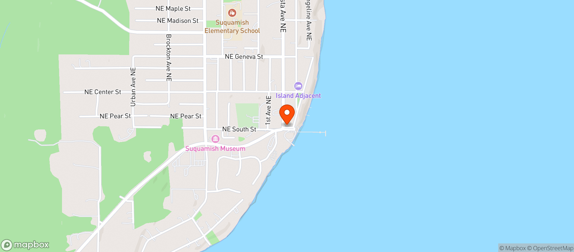 Map showing Sullys Bistro & Bar