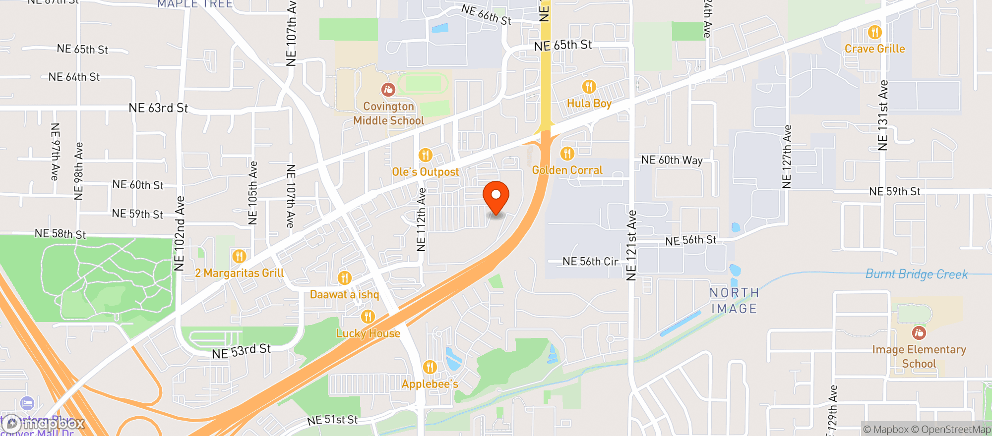 Map showing Gnc