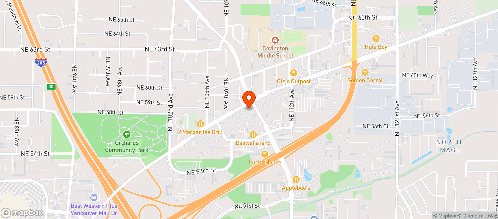 Map showing Gas Town Mni Mart