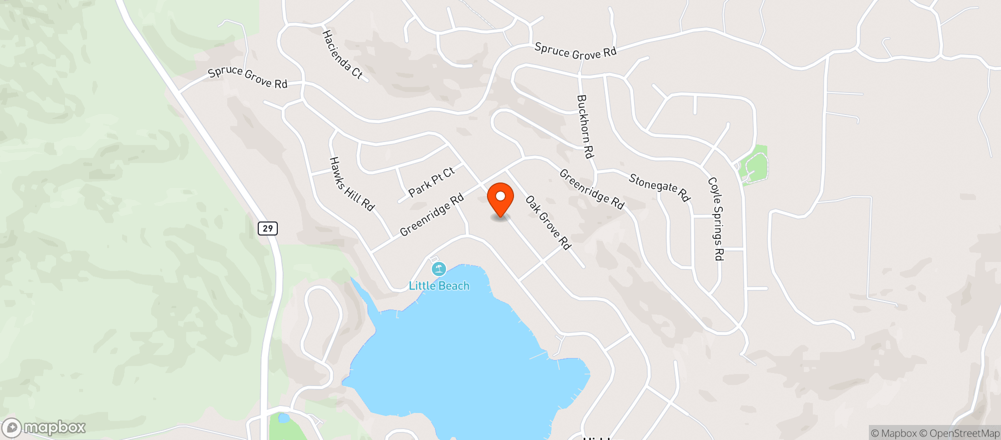 Map showing Sea King CBD