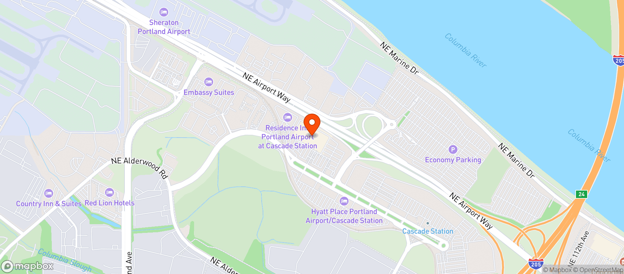 Map showing Target