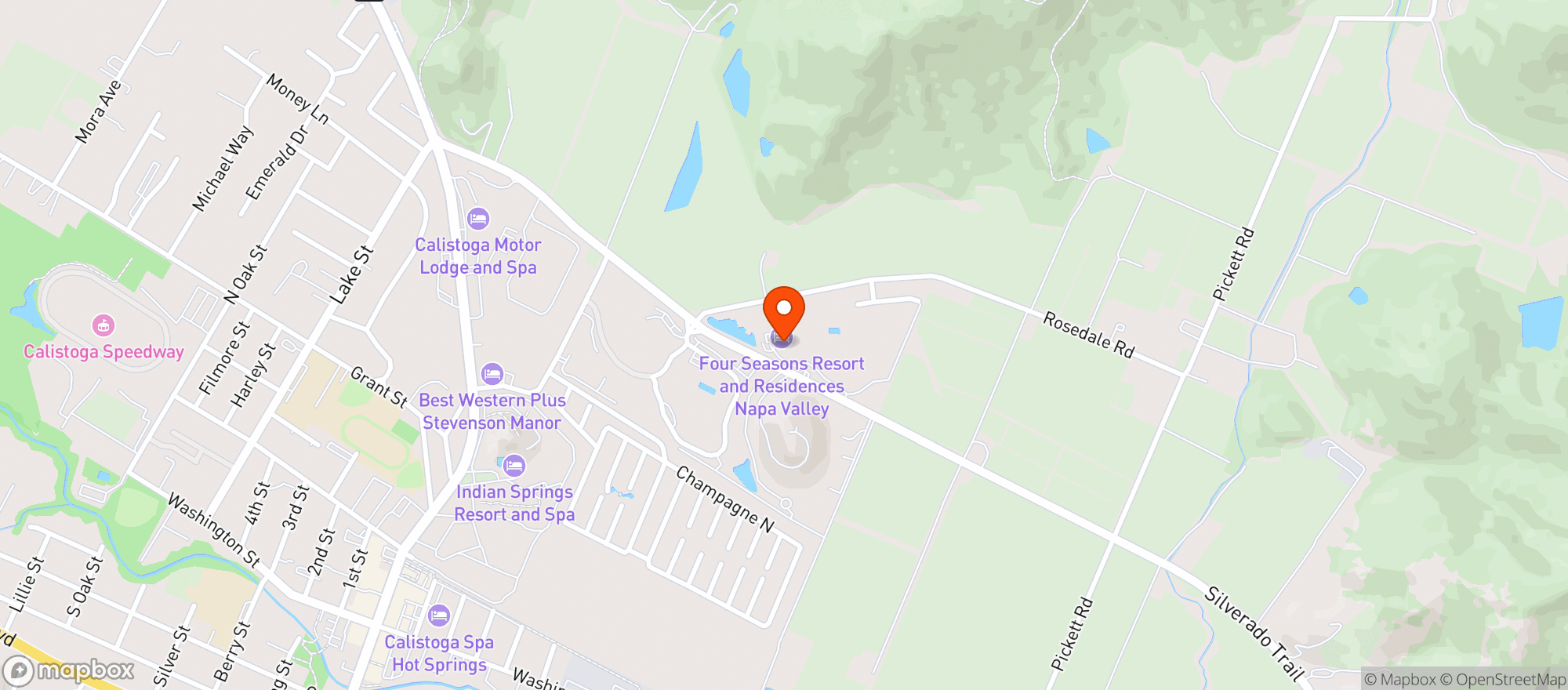 Map showing Four Seasons Resort