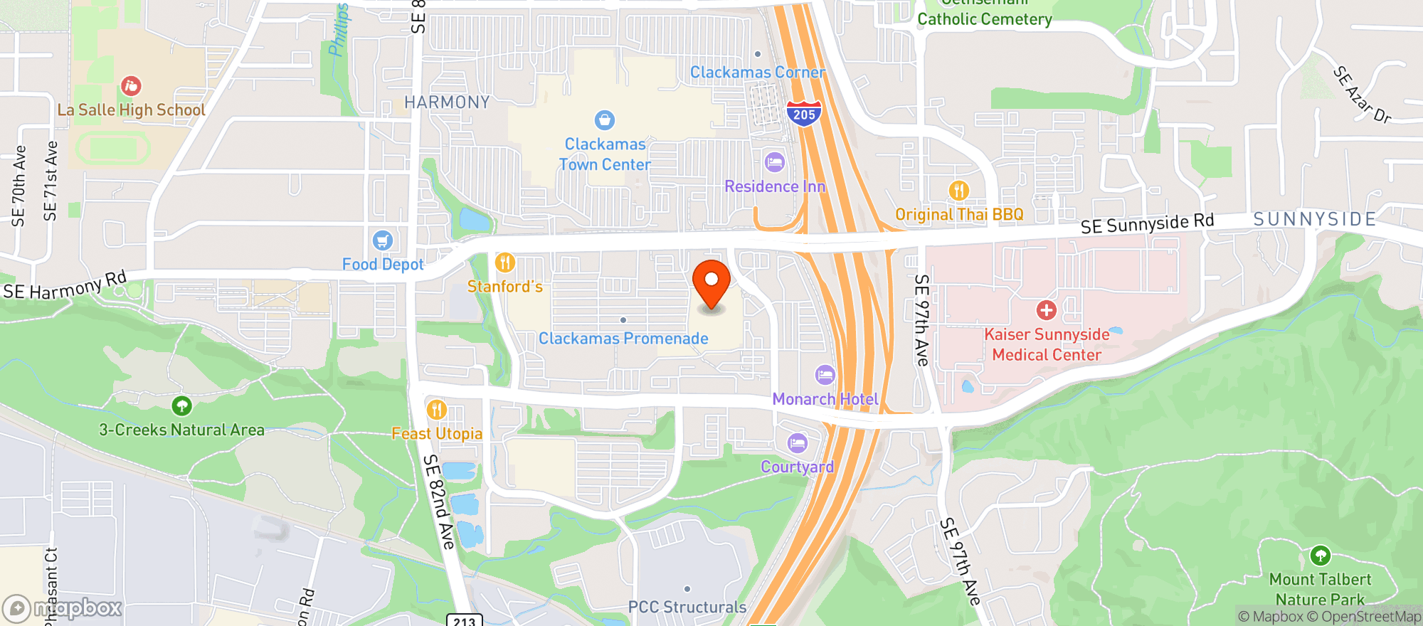 Map showing Target