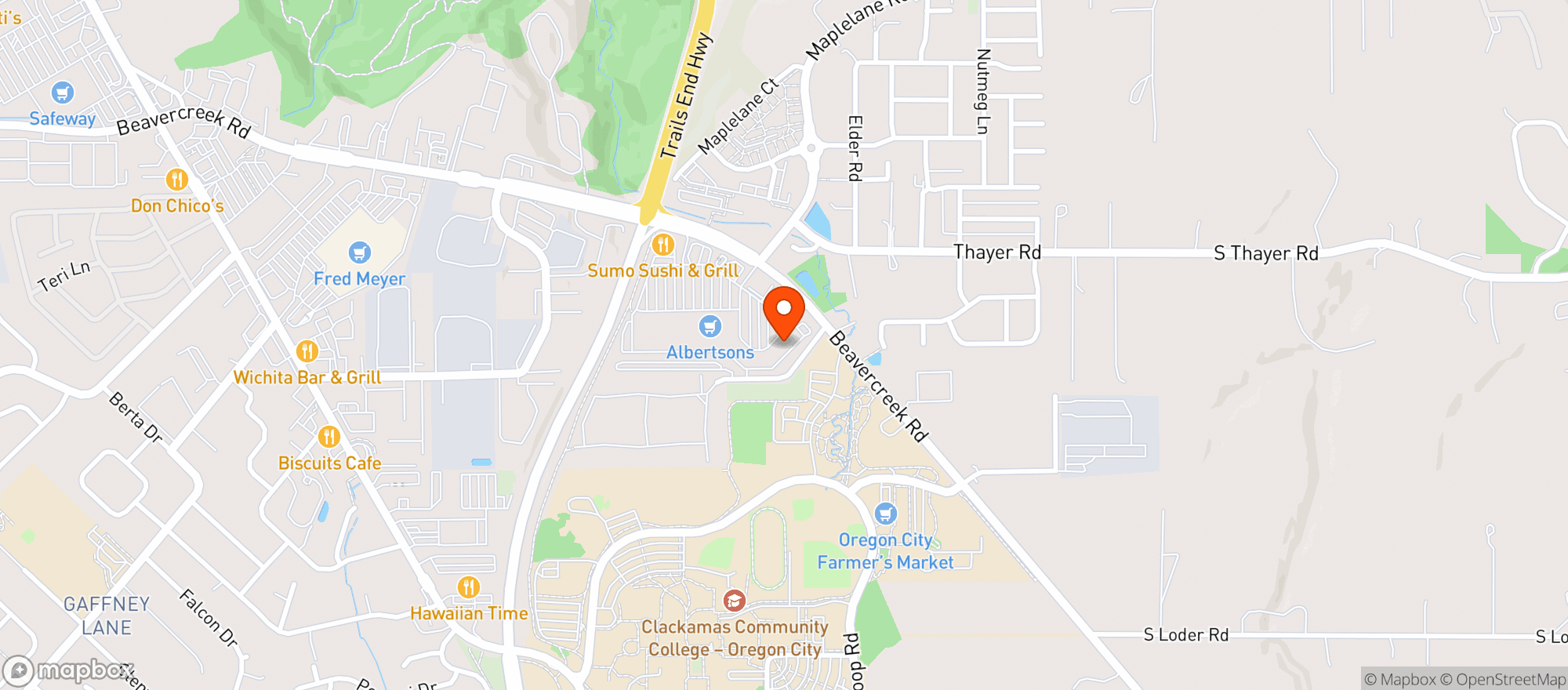 Map showing Pour Choices Taphouse