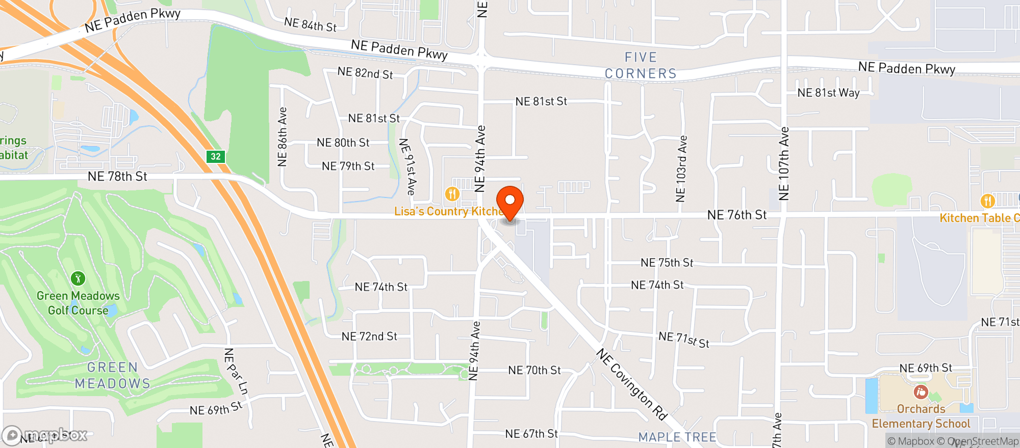Map showing Ez Mart