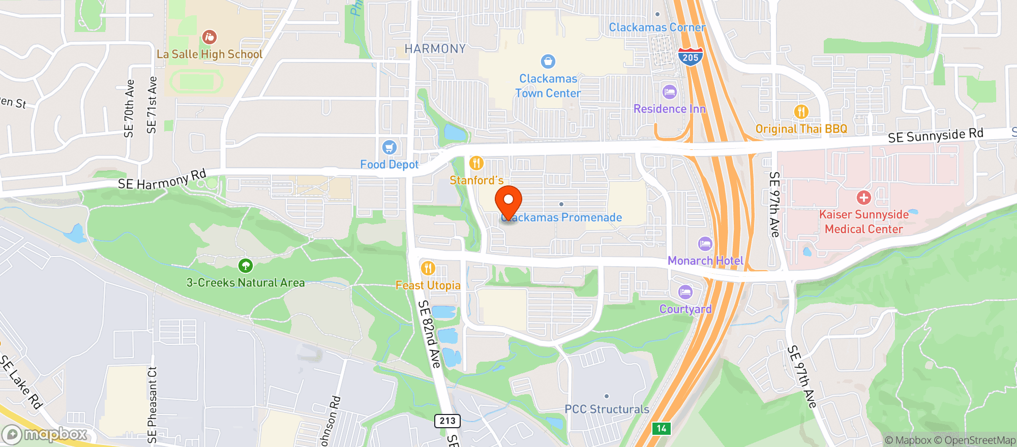 Map showing World Market Clackamas