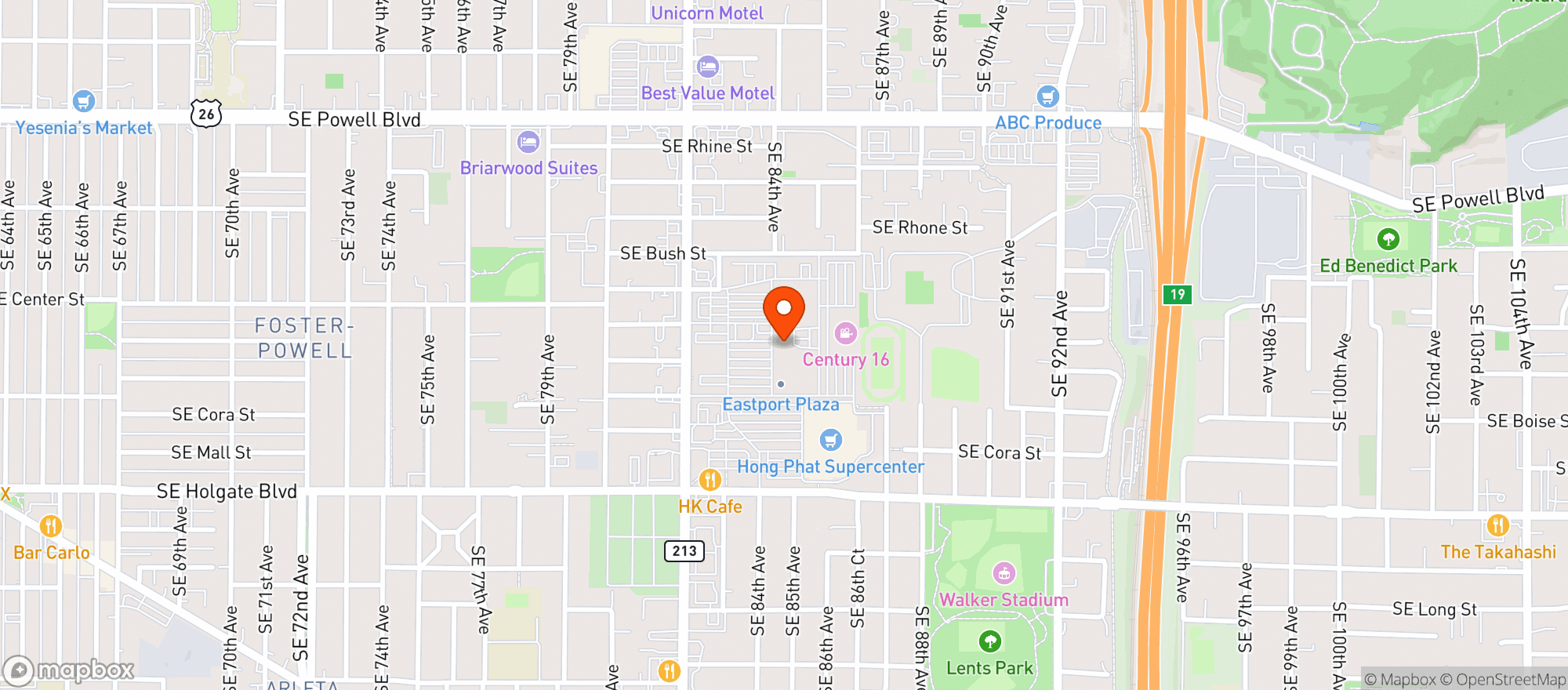 Map showing Gnc