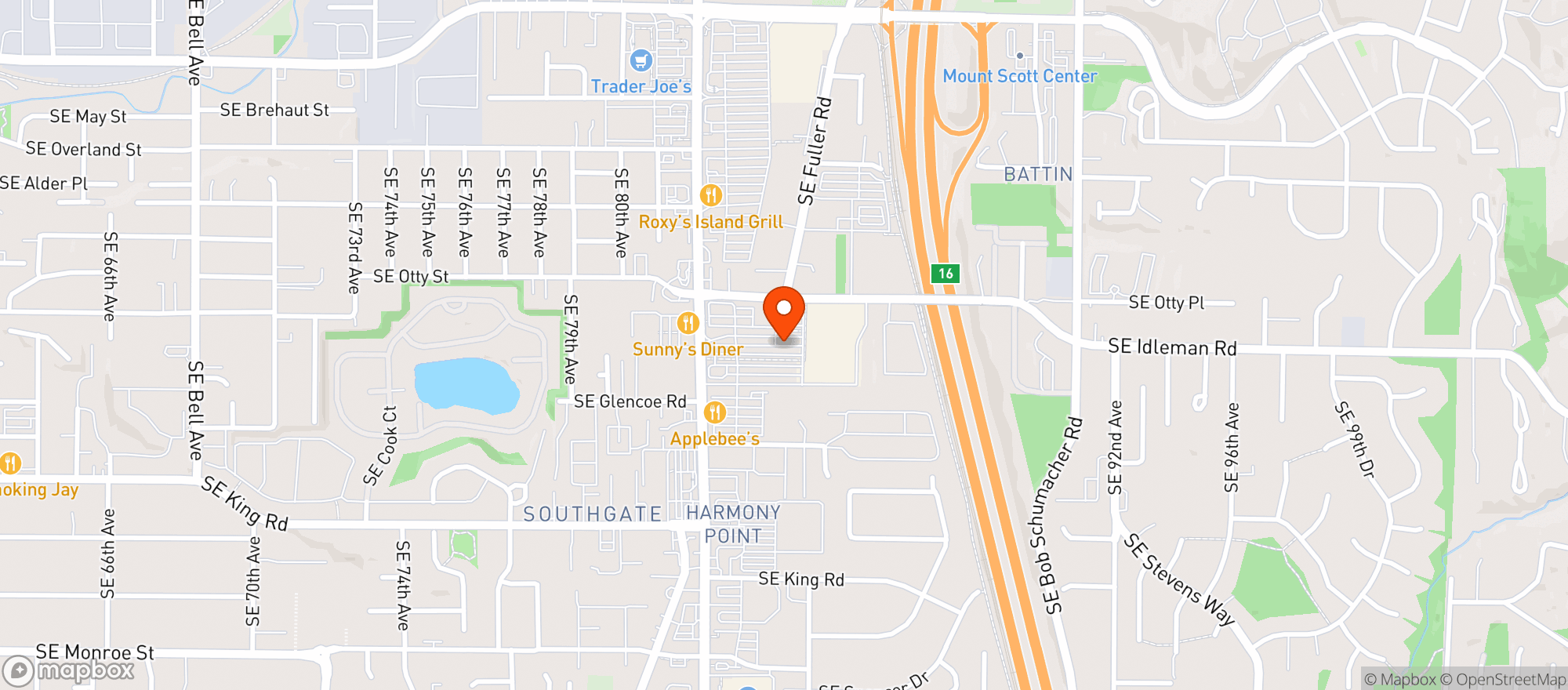 Map showing Walmart Store