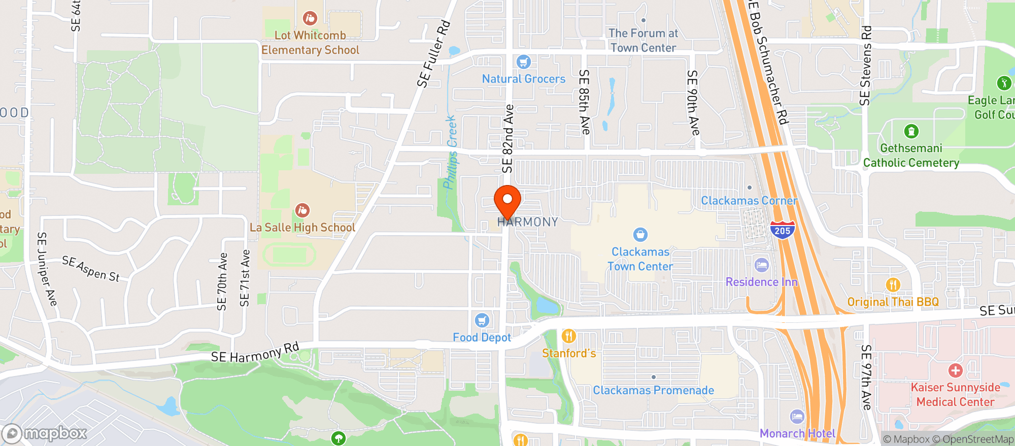 Map showing Gnc