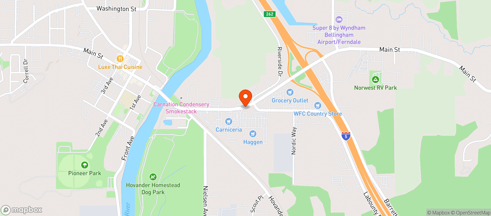 Map showing Haggen - 3493