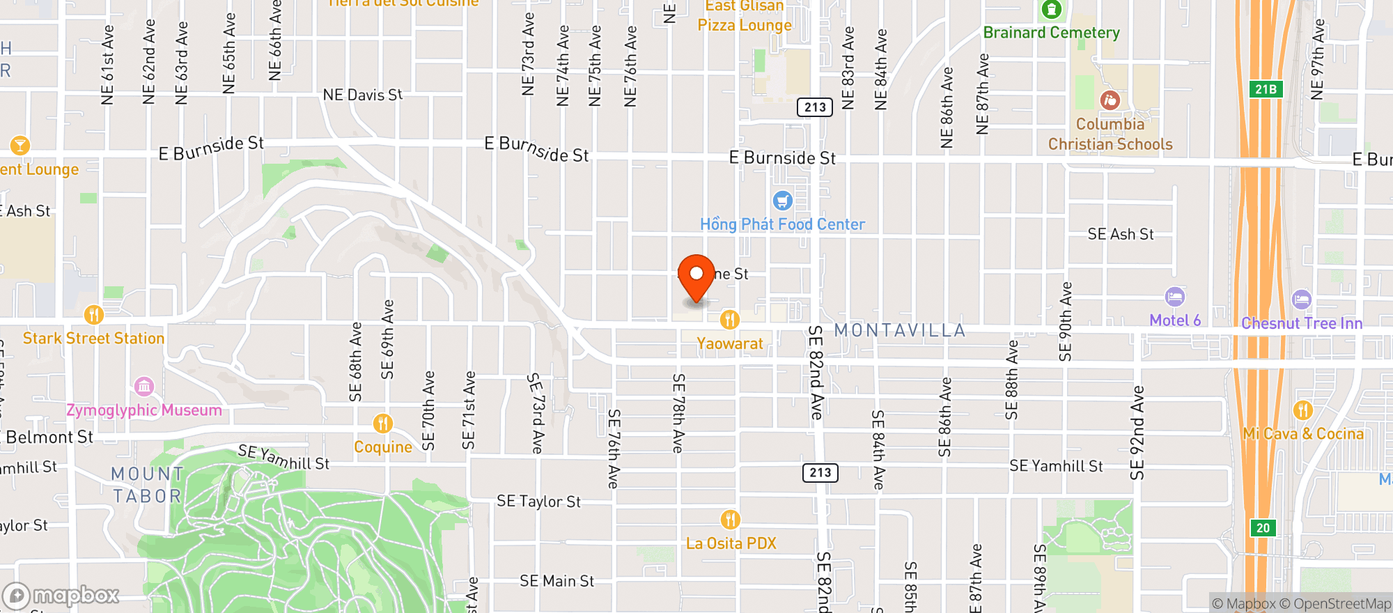 Map showing Threshold Brewing