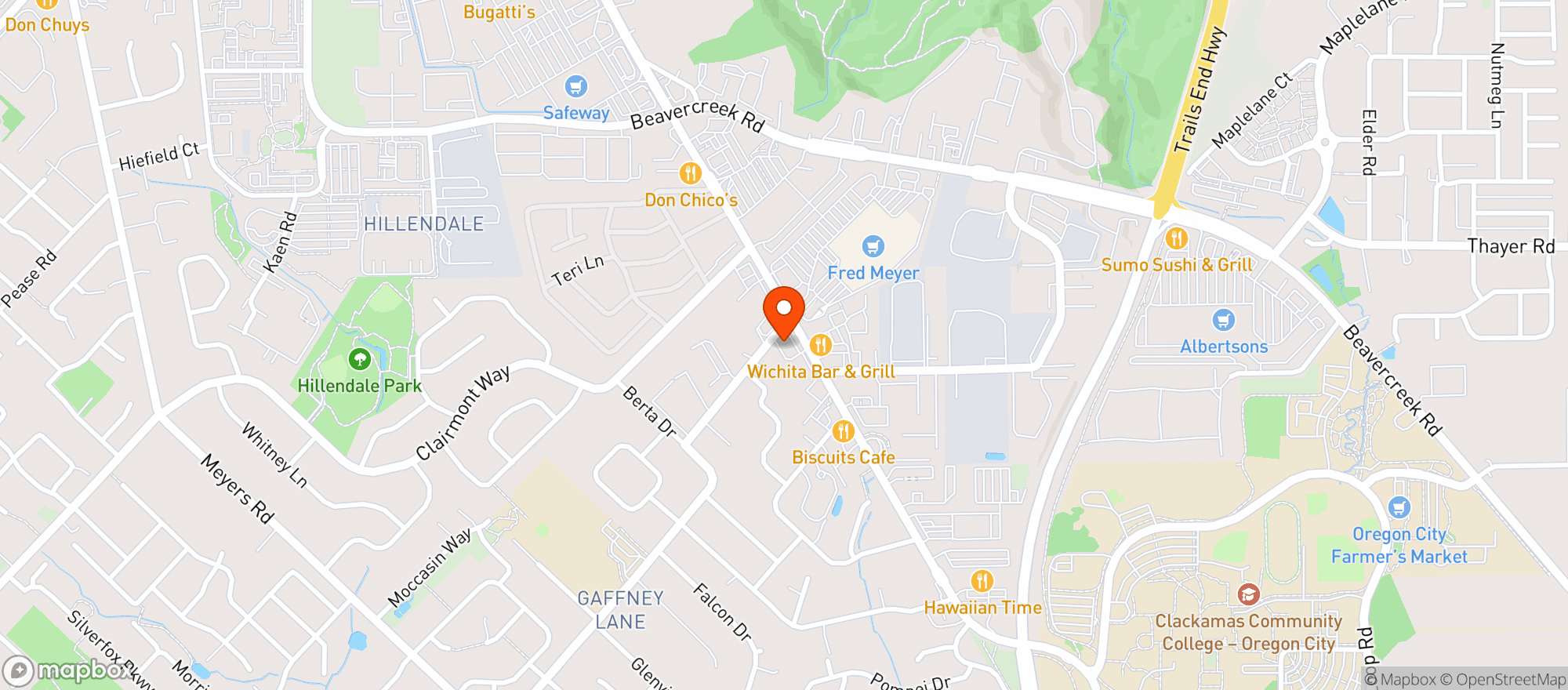 Map showing Get N Go Grocery
