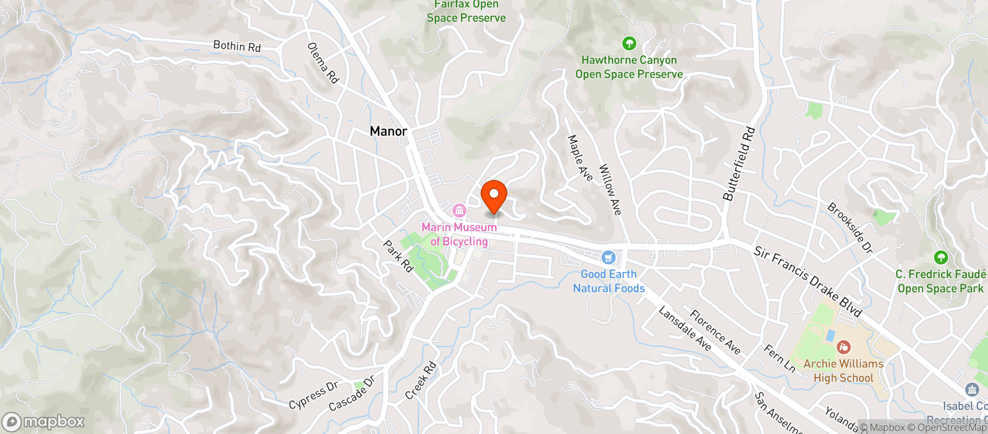 Map showing Quality Liquor Fairfax