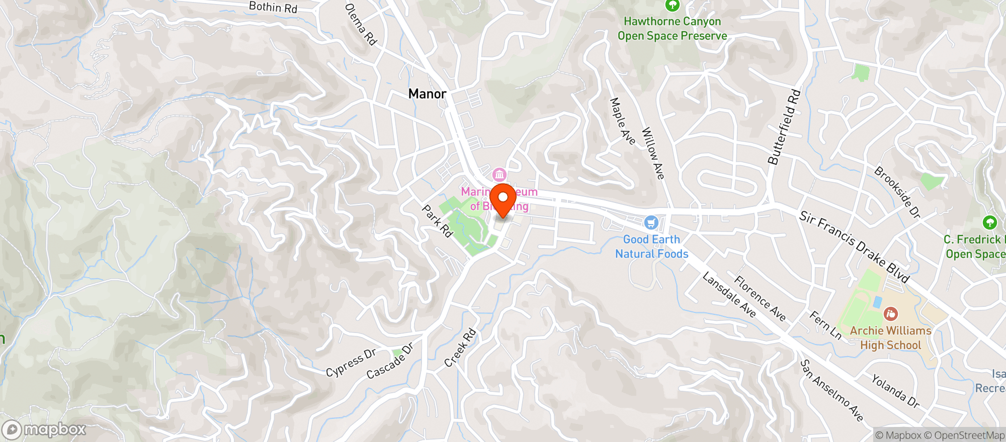 Map showing Solstice Mercantile