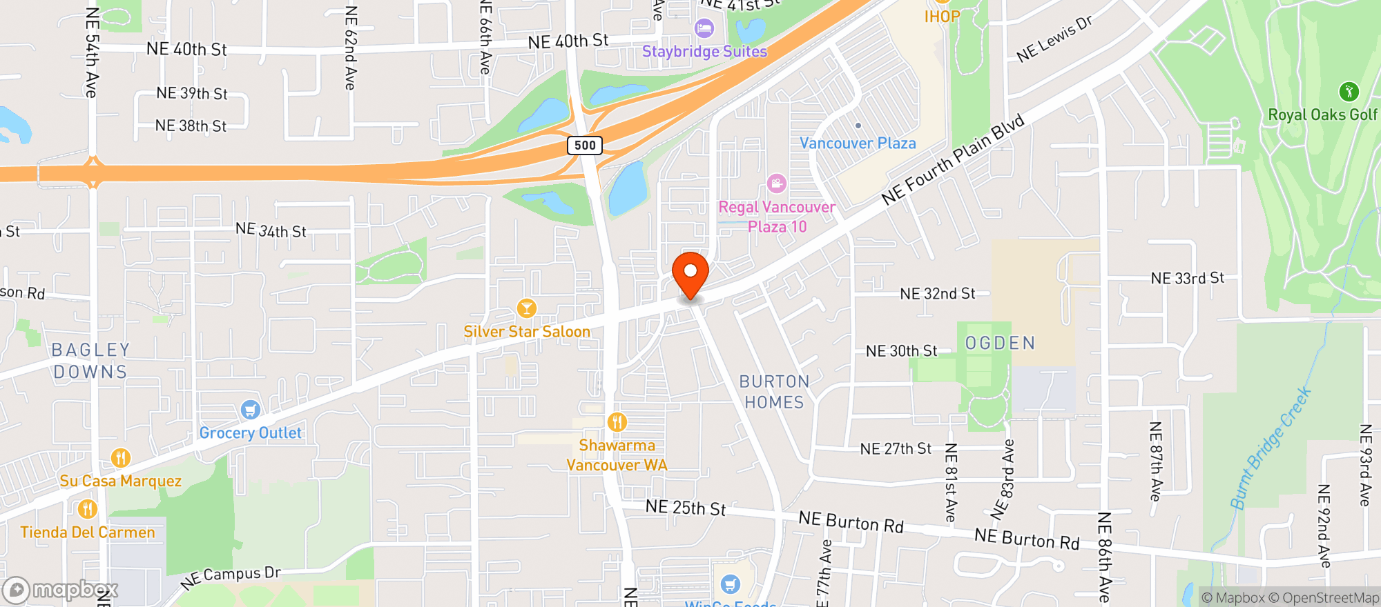 Map showing Spot Tavern