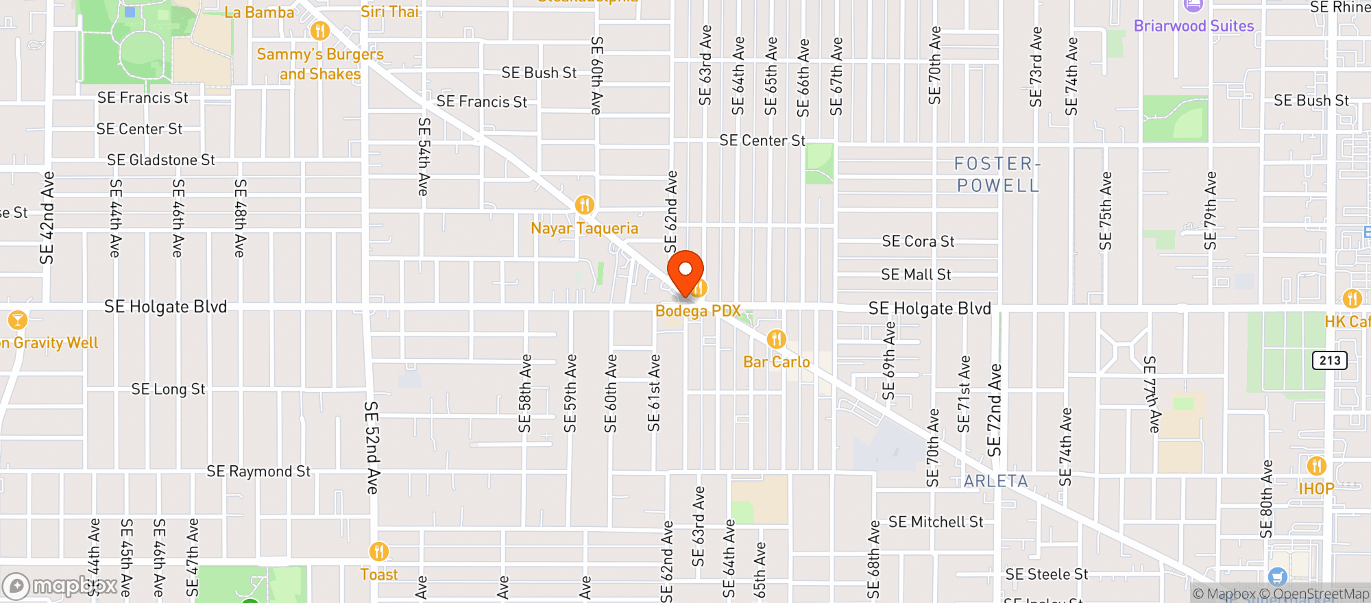 Map showing Bruno's