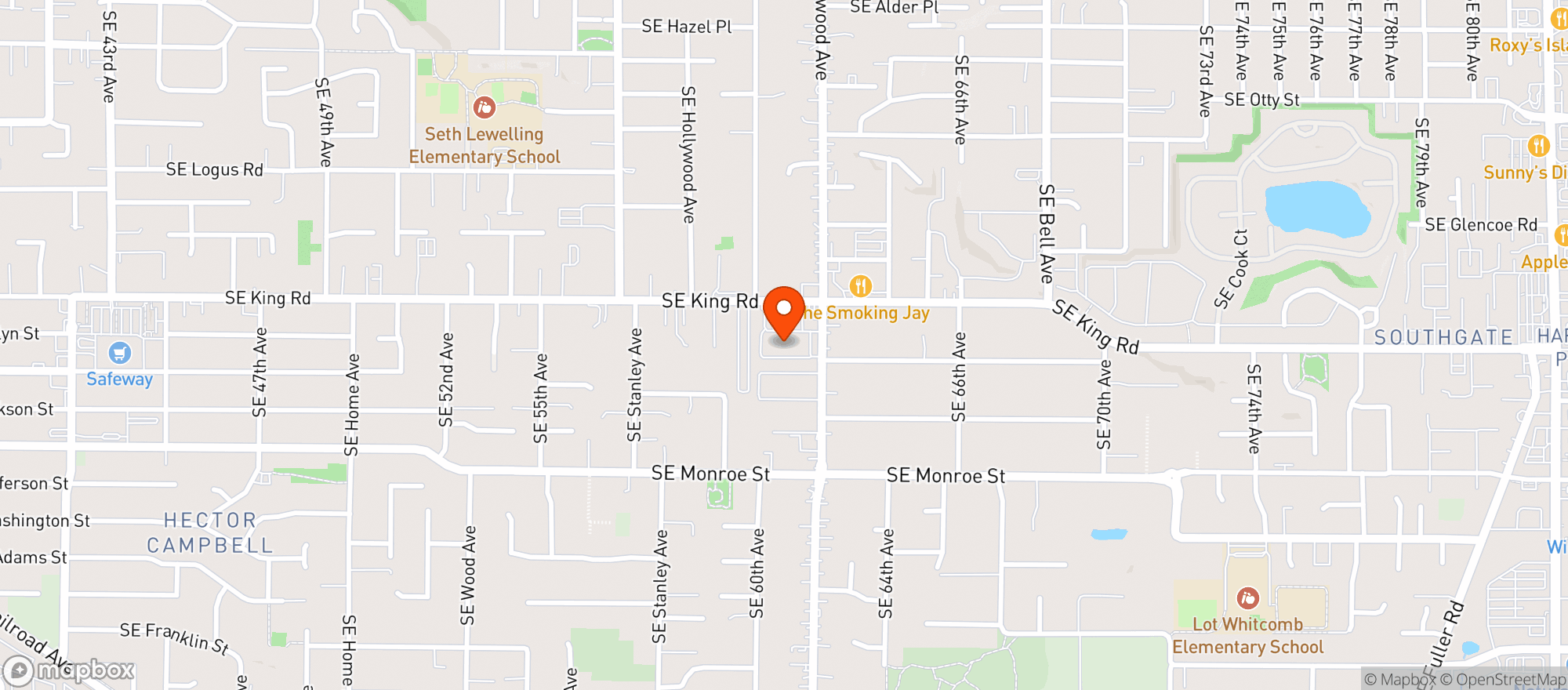 Map showing Wichita Town Pub